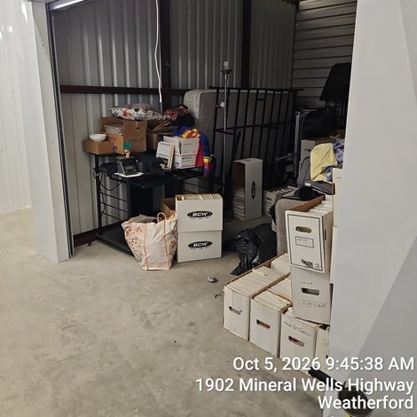 10 x 15 storage unit in Weatherford, TX