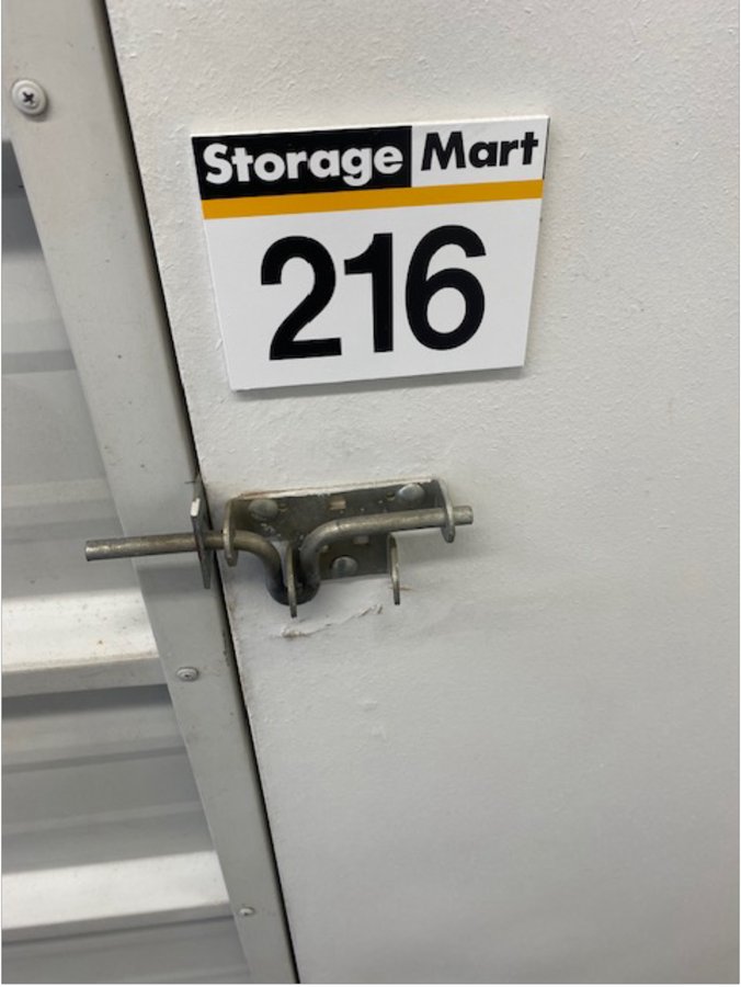 5 x 10 storage unit in Davenport, IA