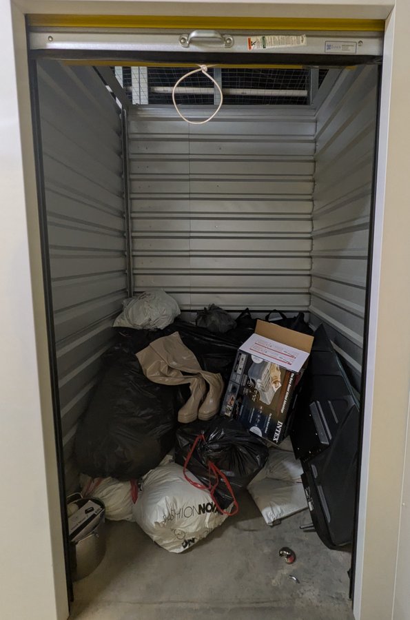 5 x 5 storage unit in Charlotte, NC
