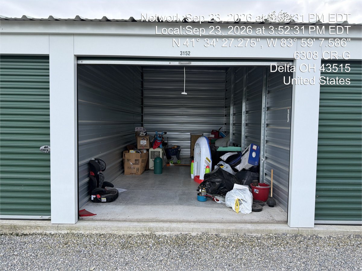 10 x 20 storage unit in Delta, OH