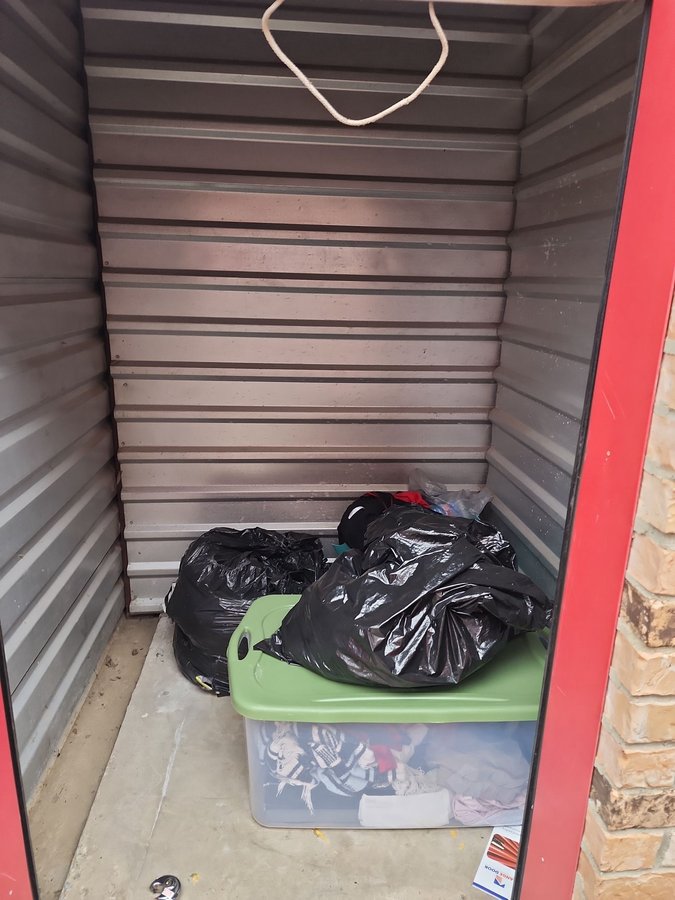 5 x 5 storage unit in Mesquite, TX