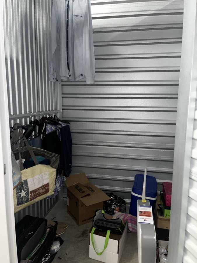 5 x 5 storage unit in Lewisville, TX