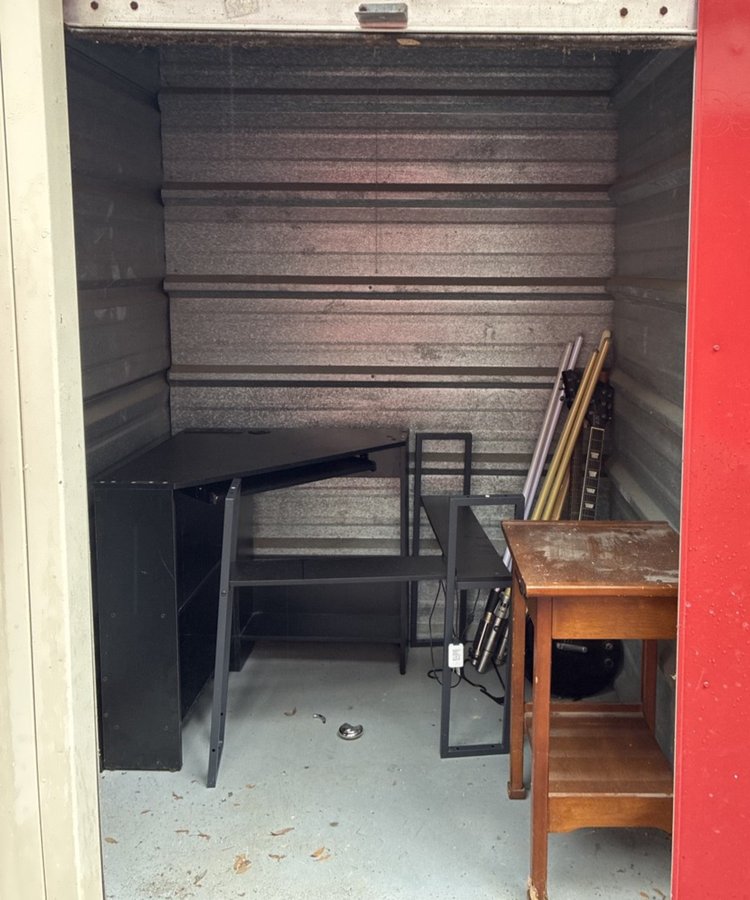5 x 5 storage unit in Bluffton, SC