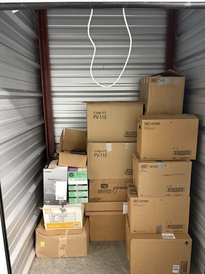 5 x 5 storage unit in Dublin, OH