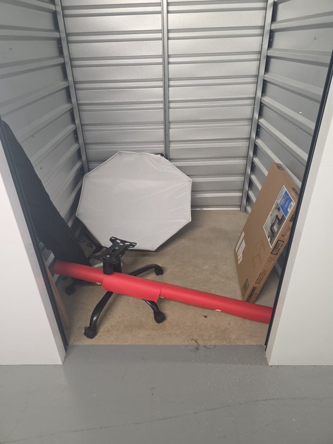 5 x 5 storage unit in Durham, NC