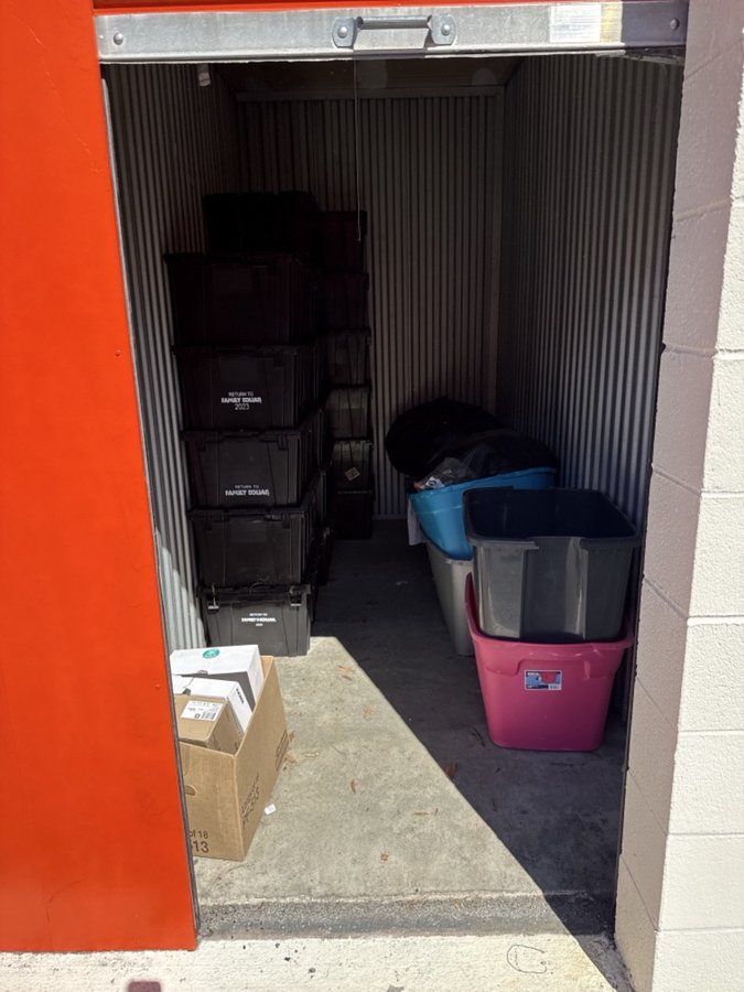 5 x 10 storage unit in Raleigh, NC