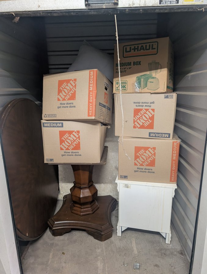 5 x 5 storage unit in Bossier City, LA