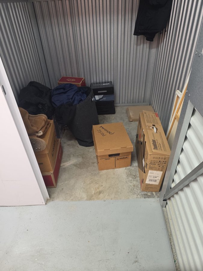 5 x 5 storage unit in Raleigh, NC