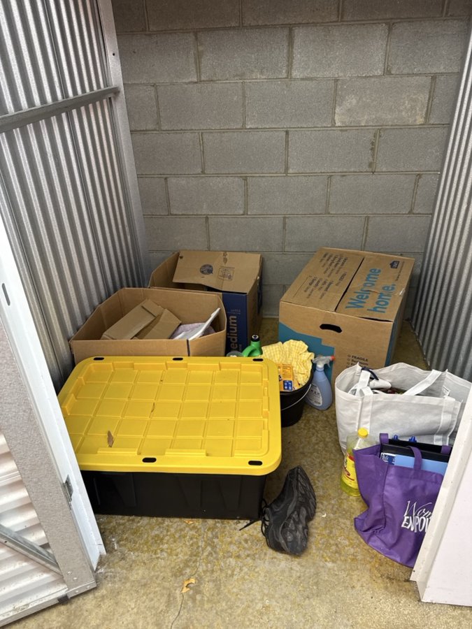 5 x 5 storage unit in Raleigh, NC