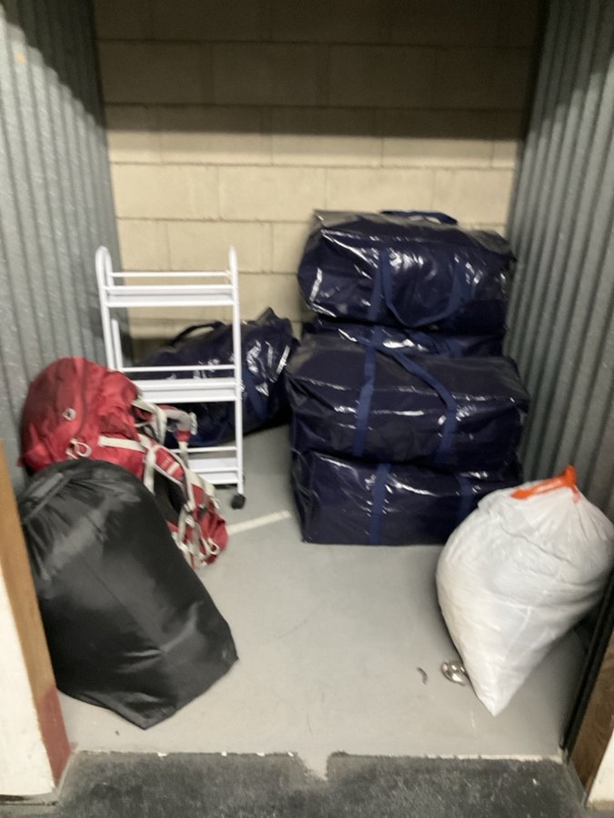 5 x 5 storage unit in Bloomington, CA