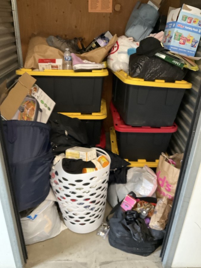 5 x 5 storage unit in Fontana, CA