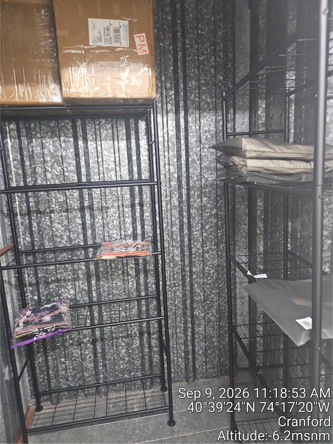 5 x 5 storage unit in Cranford, NJ