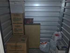 5 x 5 storage unit in Petaluma, CA