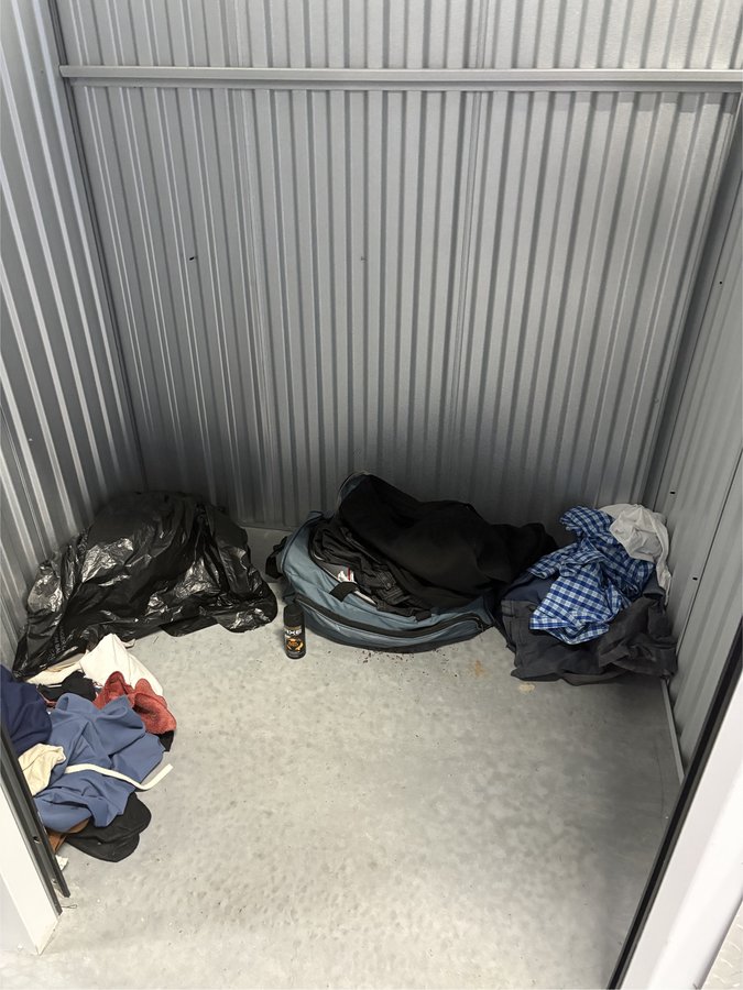5 x 5 storage unit in Charlotte, NC