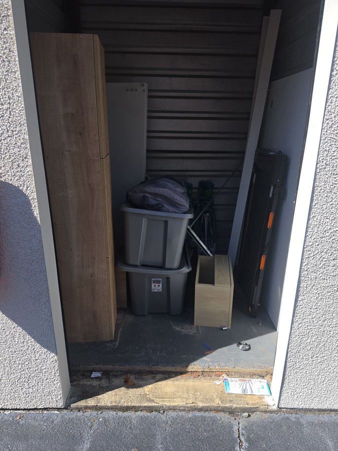 5 x 5 storage unit in Charlotte, NC