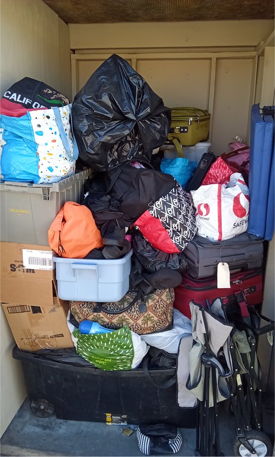 5 x 5 storage unit in Modesto, CA
