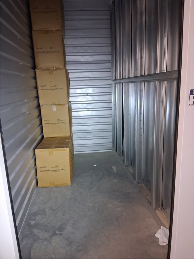 5 x 10 storage unit in Fremont, CA