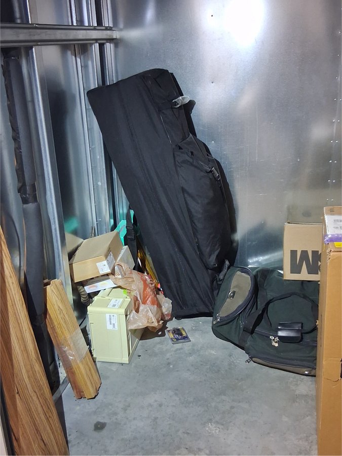 5 x 5 storage unit in Fremont, CA