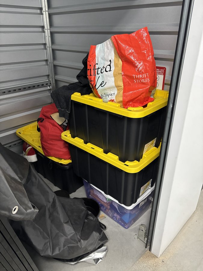 5 x 5 storage unit in San Jose, CA