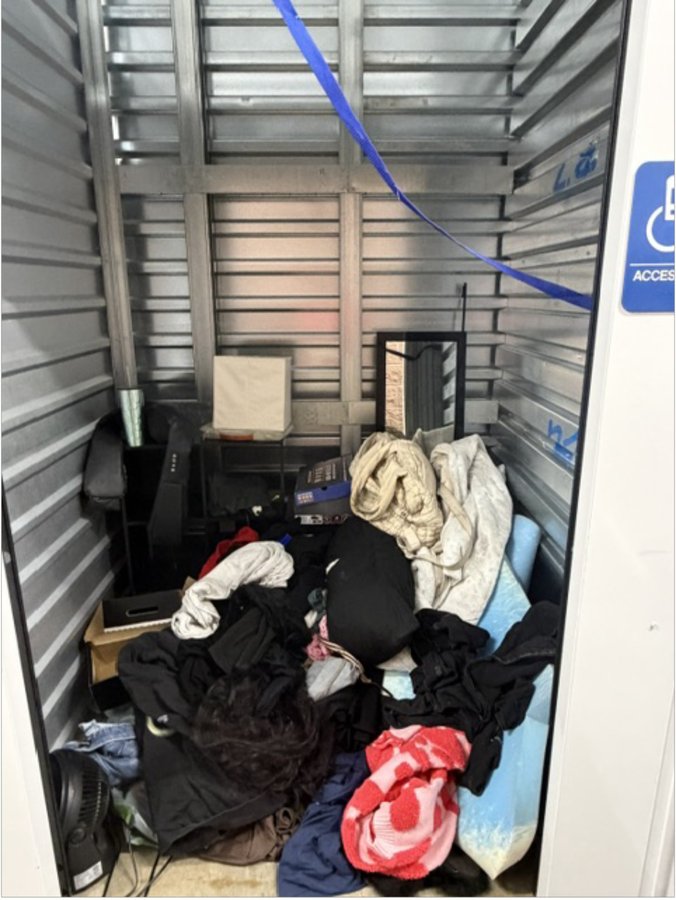 5 x 5 storage unit in Sacramento, CA