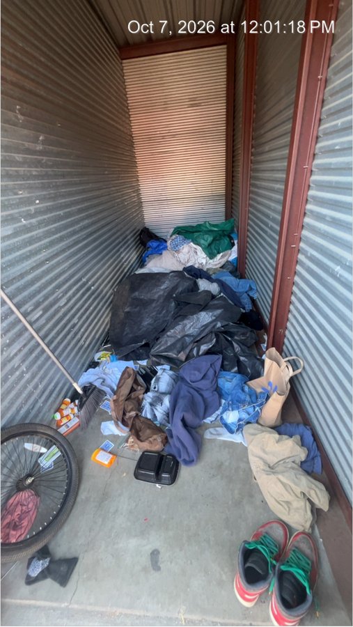 5 x 15 storage unit in Sacramento, CA