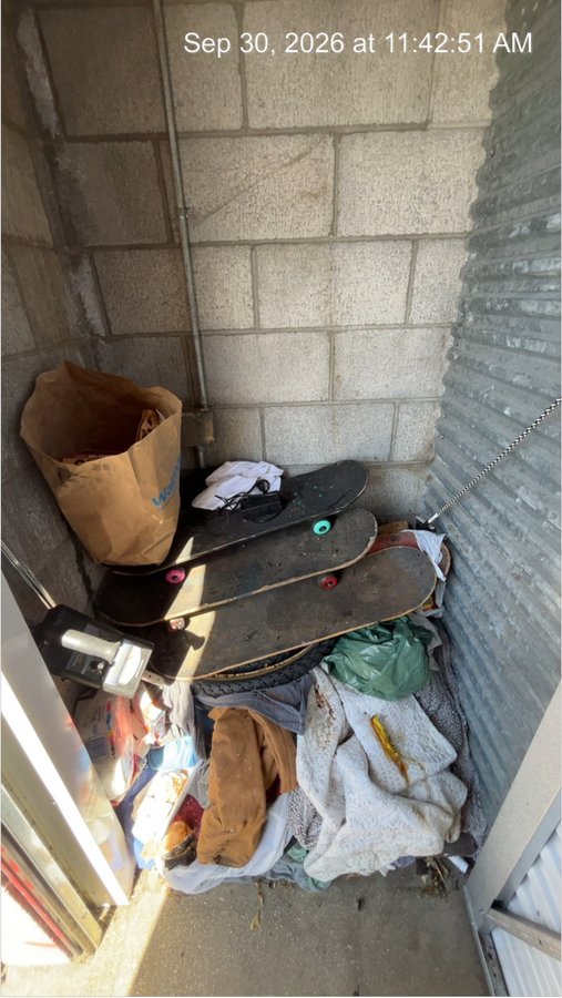 3 x 4 storage unit in Sacramento, CA