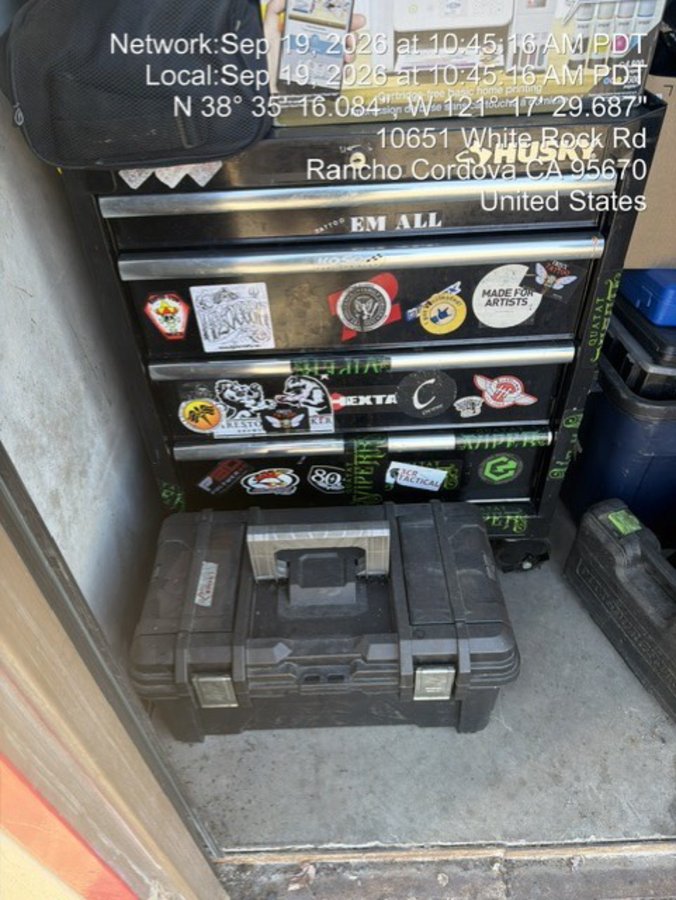 3 x 4 storage unit in Rancho Cordova, CA