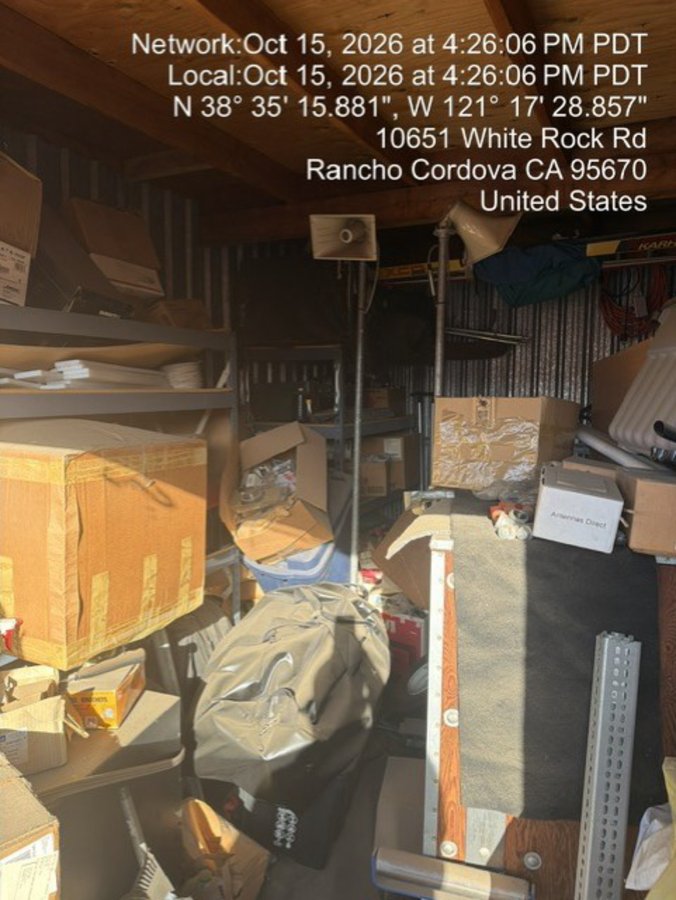 10 x 15 storage unit in Rancho Cordova, CA