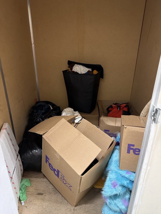 5 x 5 storage unit in Sunnyvale, CA