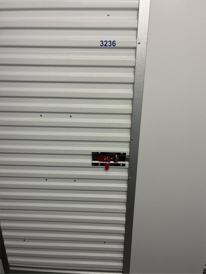 5 x 5 storage unit in Charlotte, NC