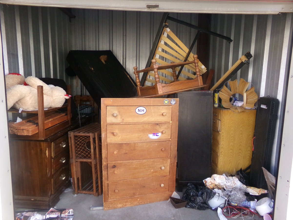 10 x 10 storage unit in Lewiston, ME