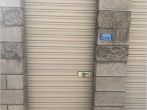 5 x 5 storage unit in Redlands, CA
