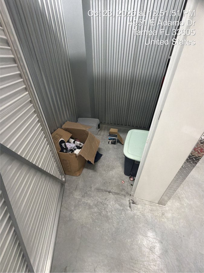 5 x 5 storage unit in Tampa, FL