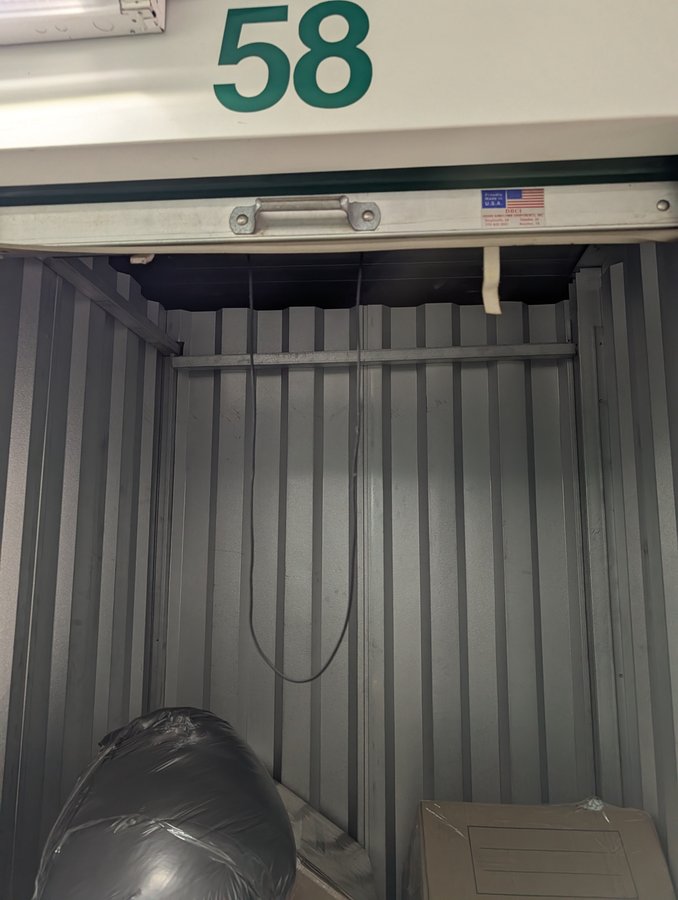 5 x 5 storage unit in Raleigh, NC
