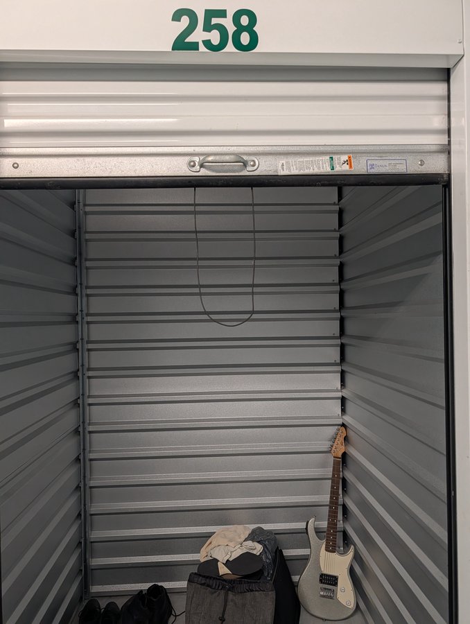 5 x 5 storage unit in Raleigh, NC