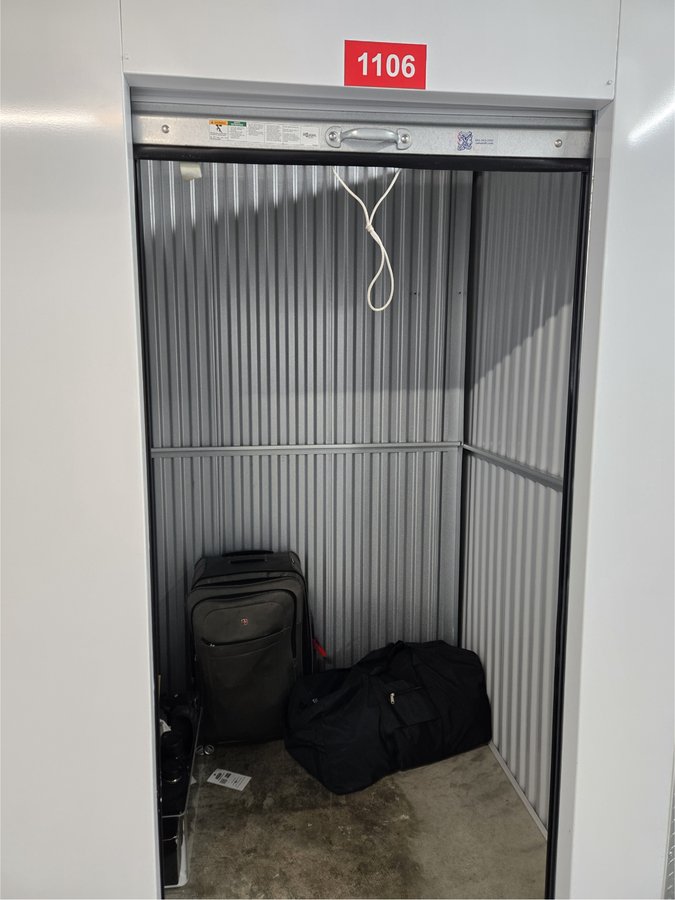 5 x 5 storage unit in Charlotte, NC