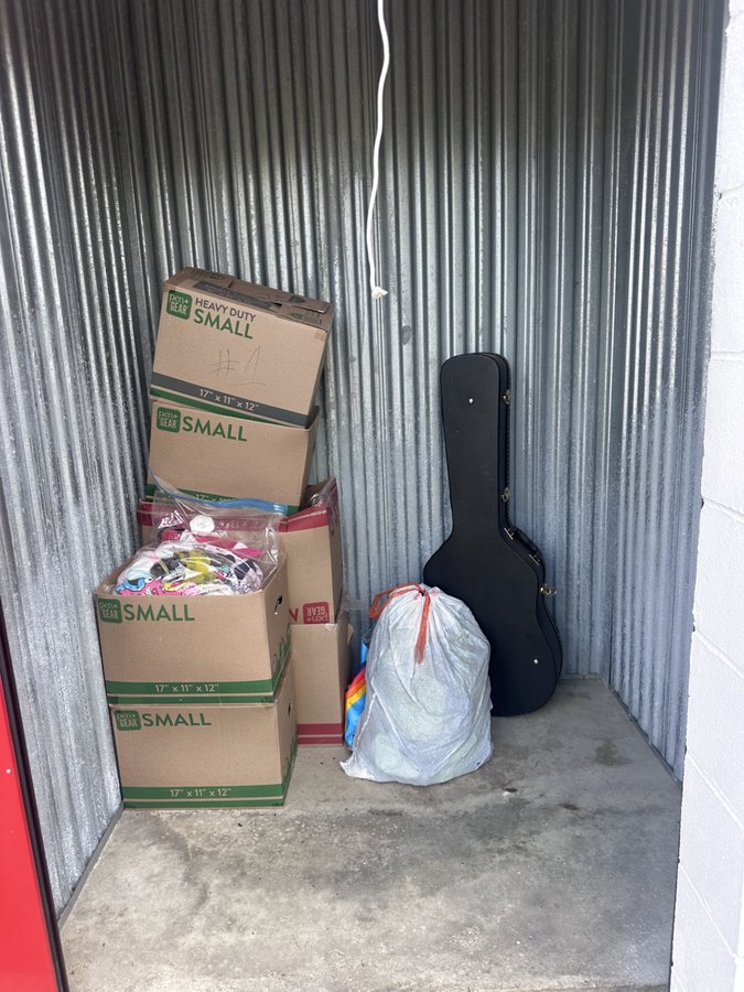 5 x 5 storage unit in Montgomery, AL