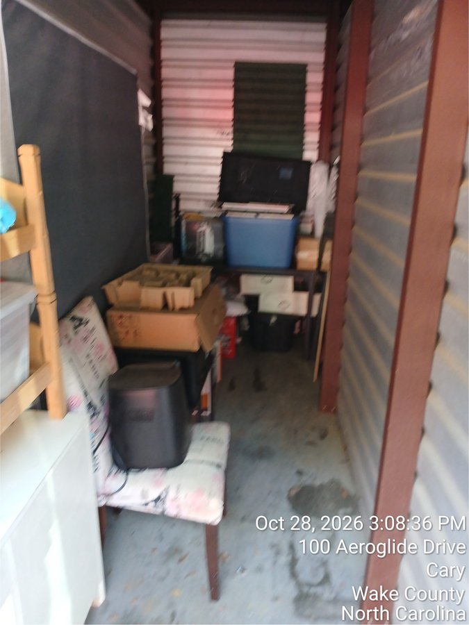 5 x 15 storage unit in Raleigh, NC
