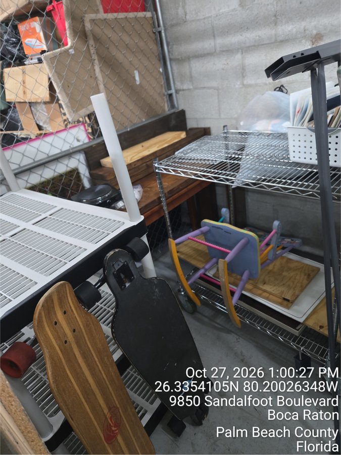 12 x 7 storage unit in Boca Raton, FL